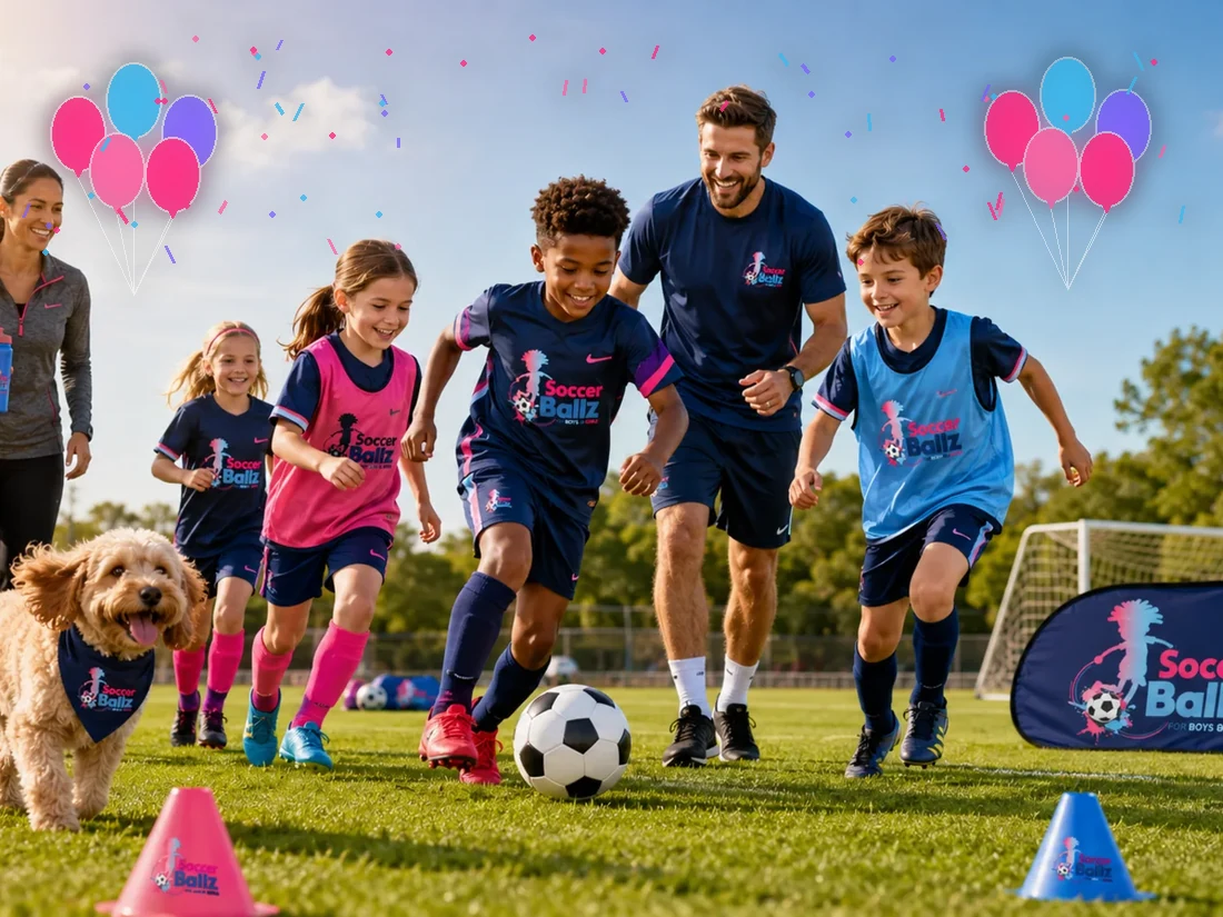 A joyful Soccer Ballz birthday celebration